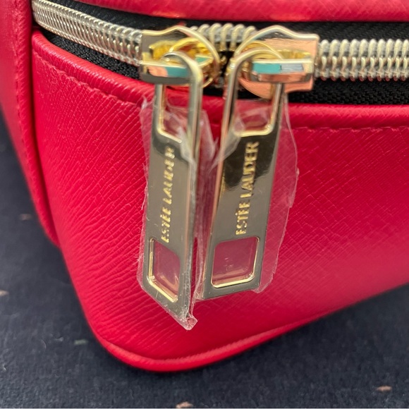 Estee Lauder Red Playing Cards Symbols Cosmetic Makeup Case - Picture 9 of 10
